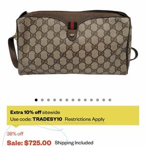 The Sherry line from Gucci. An 1980s line, in mint condition.